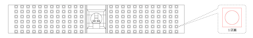 やすらぎの塔の区画